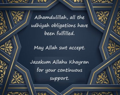 Udhiyah Completed