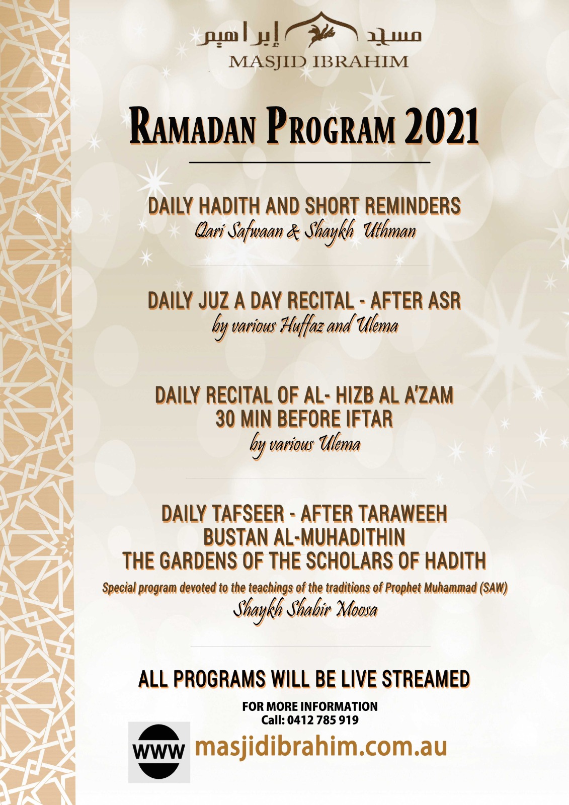 Ramadan Program 2021