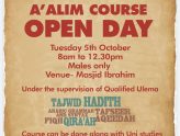 A'alim Course Enrolment 5th October 2021