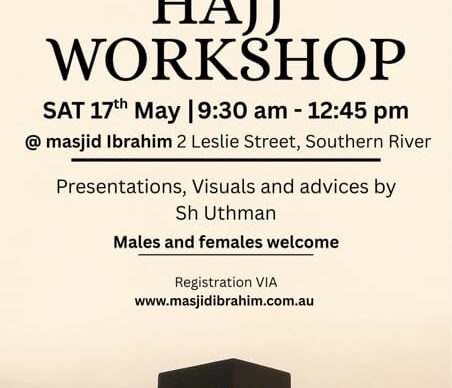 Hajj Workshop Registration