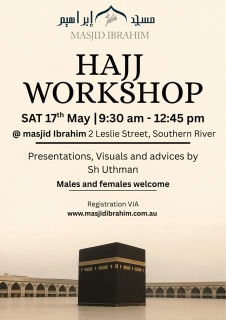 Hajj Workshop Registration
