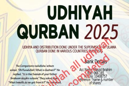 Qurban/Udhiyah 2025 - Online Payment Available